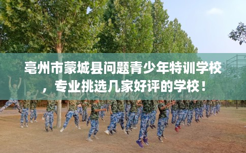 亳州市蒙城县问题青少年特训学校，专业挑选几家好评的学校！