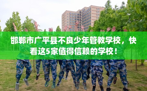 邯郸市广平县不良少年管教学校，快看这5家值得信赖的学校！
