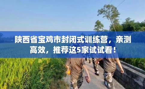 陕西省宝鸡市封闭式训练营,亲测高效,推荐这5家试试看! 陕西省宝鸡市封闭式训练营,亲测高效,推荐这5家试试看!