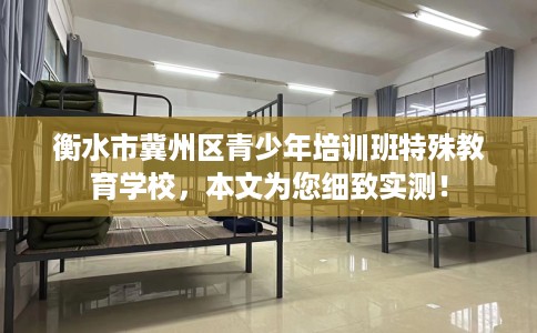 衡水市冀州区青少年培训班特殊教育学校，本文为您细致实测！