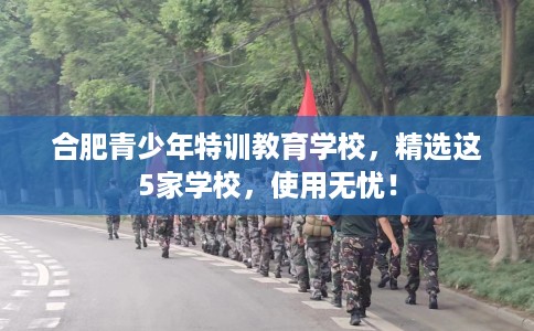 合肥青少年特训教育学校，精选这5家学校，使用无忧！