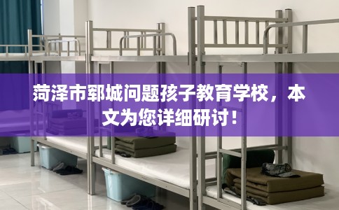 菏泽市郓城问题孩子教育学校，本文为您详细研讨！