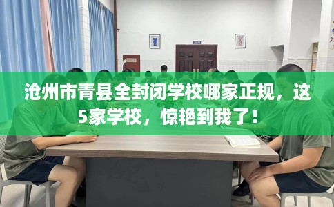 沧州市青县全封闭学校哪家正规，这5家学校，惊艳到我了！