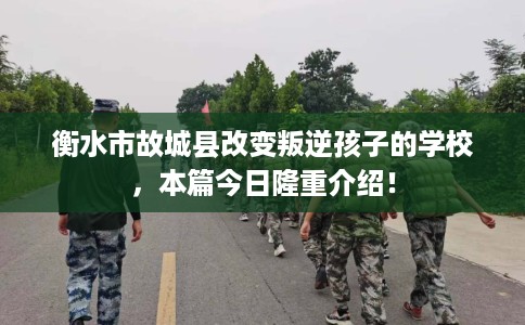 衡水市故城县改变叛逆孩子的学校,本篇今日隆重介绍! 衡水市故城县改变叛逆孩子的学校,本篇今日隆重介绍!