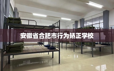 安徽省合肥市行为矫正学校