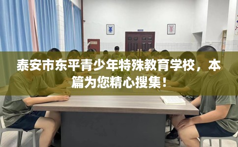泰安市东平青少年特殊教育学校,本篇为您精心搜集! 泰安市东平青少年特殊教育学校,本篇为您精心搜集!