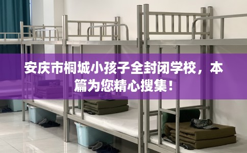 安庆市桐城小孩子全封闭学校，本篇为您精心搜集！