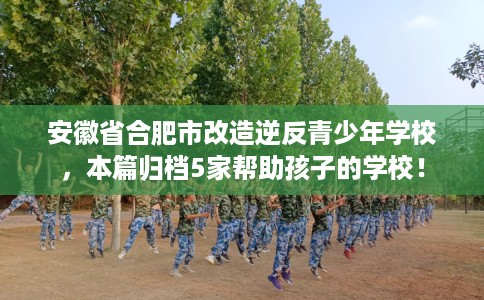 安徽省合肥市改造逆反青少年学校,本篇归档5家帮助孩子的学校! 安徽省合肥市改造逆反青少年学校,本篇归档5家帮助孩子的学校!