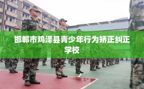 邯郸市鸡泽县青少年行为矫正纠正学校 邯郸市鸡泽县青少年行为矫正纠正学校