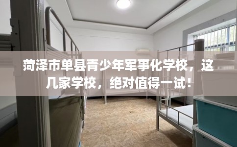 菏泽市单县青少年军事化学校,这几家学校,绝对值得一试! 菏泽市单县青少年军事化学校,这几家学校,绝对值得一试!