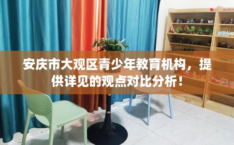 安庆市大观区青少年教育机构,提供详见的观点对比分析! 安庆市大观区青少年教育机构,提供详见的观点对比分析!