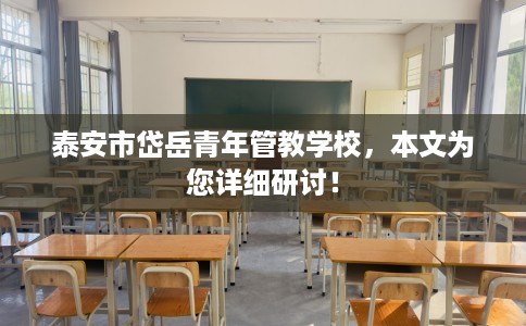 泰安市岱岳青年管教学校，本文为您详细研讨！