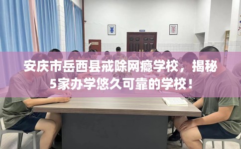 安庆市岳西县戒除网瘾学校,揭秘5家办学悠久可靠的学校! 安庆市岳西县戒除网瘾学校,揭秘5家办学悠久可靠的学校!