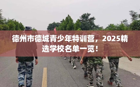 德州市德城青少年特训营,2025精选学校名单一览! 德州市德城青少年特训营,2025精选学校名单一览!