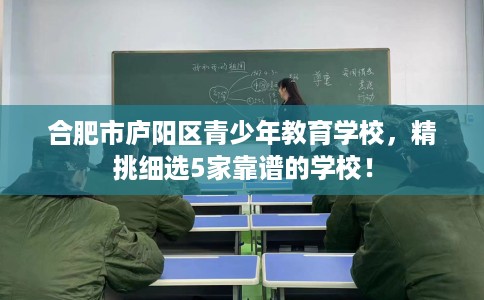 合肥市庐阳区青少年教育学校，精挑细选5家靠谱的学校！