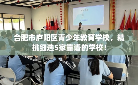 合肥市庐阳区青少年教育学校，精挑细选5家靠谱的学校！
