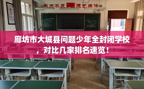 廊坊市大城县问题少年全封闭学校，对比几家排名速览！