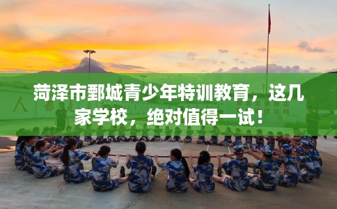 菏泽市鄄城青少年特训教育,这几家学校,绝对值得一试! 菏泽市鄄城青少年特训教育,这几家学校,绝对值得一试!