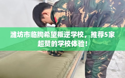 潍坊市临朐希望叛逆学校，推荐5家超赞的学校体验！