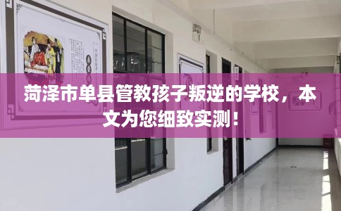 菏泽市单县管教孩子叛逆的学校，本文为您细致实测！