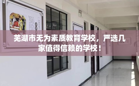 芜湖市无为素质教育学校，严选几家值得信赖的学校！
