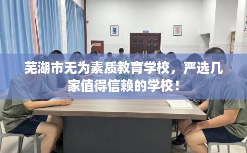 芜湖市无为素质教育学校，严选几家值得信赖的学校！