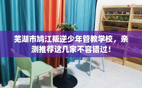 芜湖市鸠江叛逆少年管教学校，亲测推荐这几家不容错过！