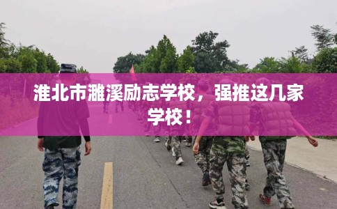 淮北市濉溪励志学校，强推这几家学校！