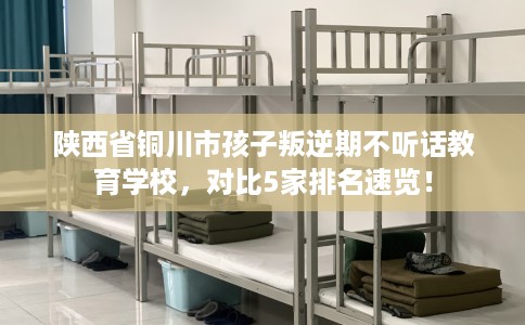 陕西省铜川市孩子叛逆期不听话教育学校，对比5家排名速览！