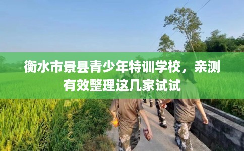 衡水市景县青少年特训学校，亲测有效整理这几家试试