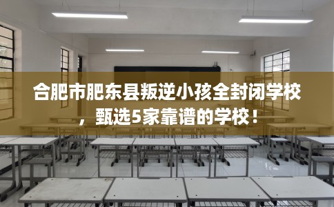 合肥市肥东县叛逆小孩全封闭学校，甄选5家靠谱的学校！