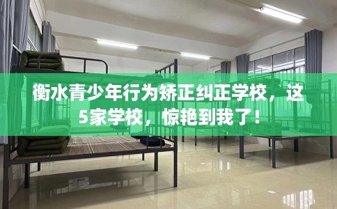 衡水青少年行为矫正纠正学校，这5家学校，惊艳到我了！