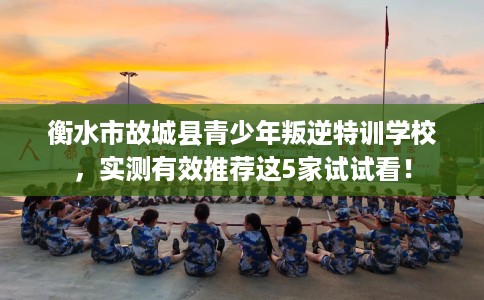 衡水市故城县青少年叛逆特训学校，实测有效推荐这5家试试看！