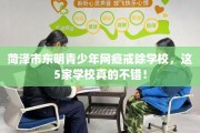菏泽市东明青少年网瘾戒除学校，这5家学校真的不错！