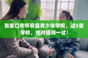 张家口市怀安县青少年学校，这5家学校，绝对值得一试！