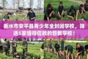 衡水市安平县青少年全封闭学校，筛选5家值得信赖的管教学校！