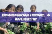 邯郸市鸡泽县厌学孩子管教学校，本篇今日隆重介绍！