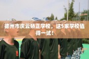 德州市庆云矫正学校，这5家学校值得一试！