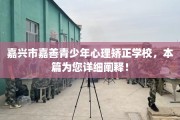 嘉兴市嘉善青少年心理矫正学校，本篇为您详细阐释！