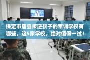 保定市唐县叛逆孩子的军训学校有哪些，这5家学校，绝对值得一试！