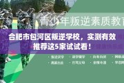 合肥市包河区叛逆学校，实测有效推荐这5家试试看！