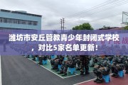 潍坊市安丘管教青少年封闭式学校，对比5家名单更新！