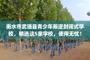 衡水市武强县青少年叛逆封闭式学校，精选这5家学校，使用无忧！