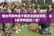 烟台市莱州孩子叛逆送封闭学校，这5家学校值得一试！