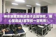 神农架教育叛逆孩子正规学校，精心整理这5家学校一定有用！