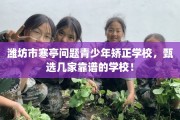 潍坊市寒亭问题青少年矫正学校，甄选几家靠谱的学校！
