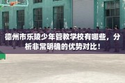 德州市乐陵少年管教学校有哪些，分析非常明确的优势对比！