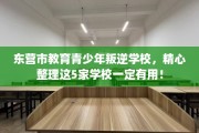 东营市教育青少年叛逆学校，精心整理这5家学校一定有用！