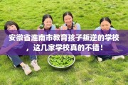 安徽省淮南市教育孩子叛逆的学校，这几家学校真的不错！