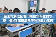 芜湖市鸠江区专门未成年管教的学校，盘点5家培养孩子独立能力学校！